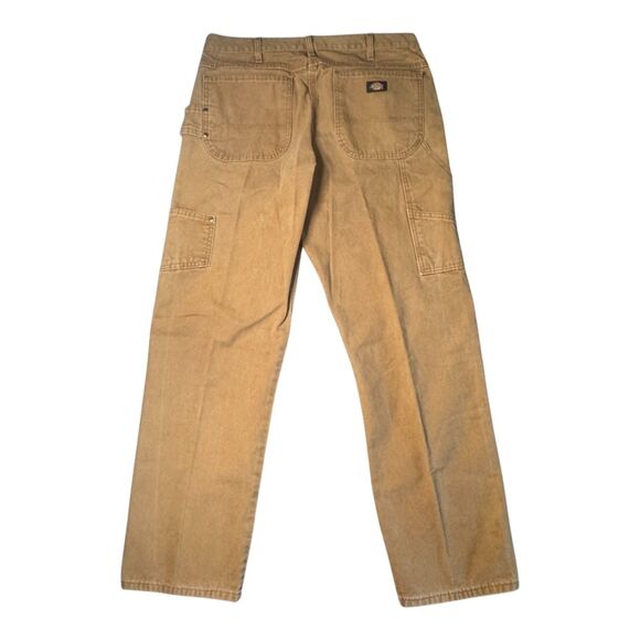 Dickies Relaxed Fit Sanded Duck Carpenter Pants Men's 34x32 DU336 Brown Cotton - Picture 12 of 12